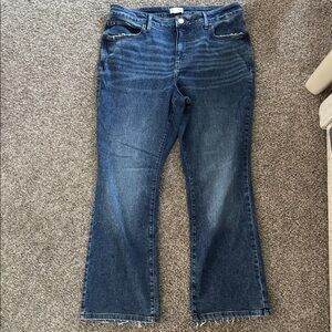 Maurices Everflex Curvy high rise slim boot jeans-EUC